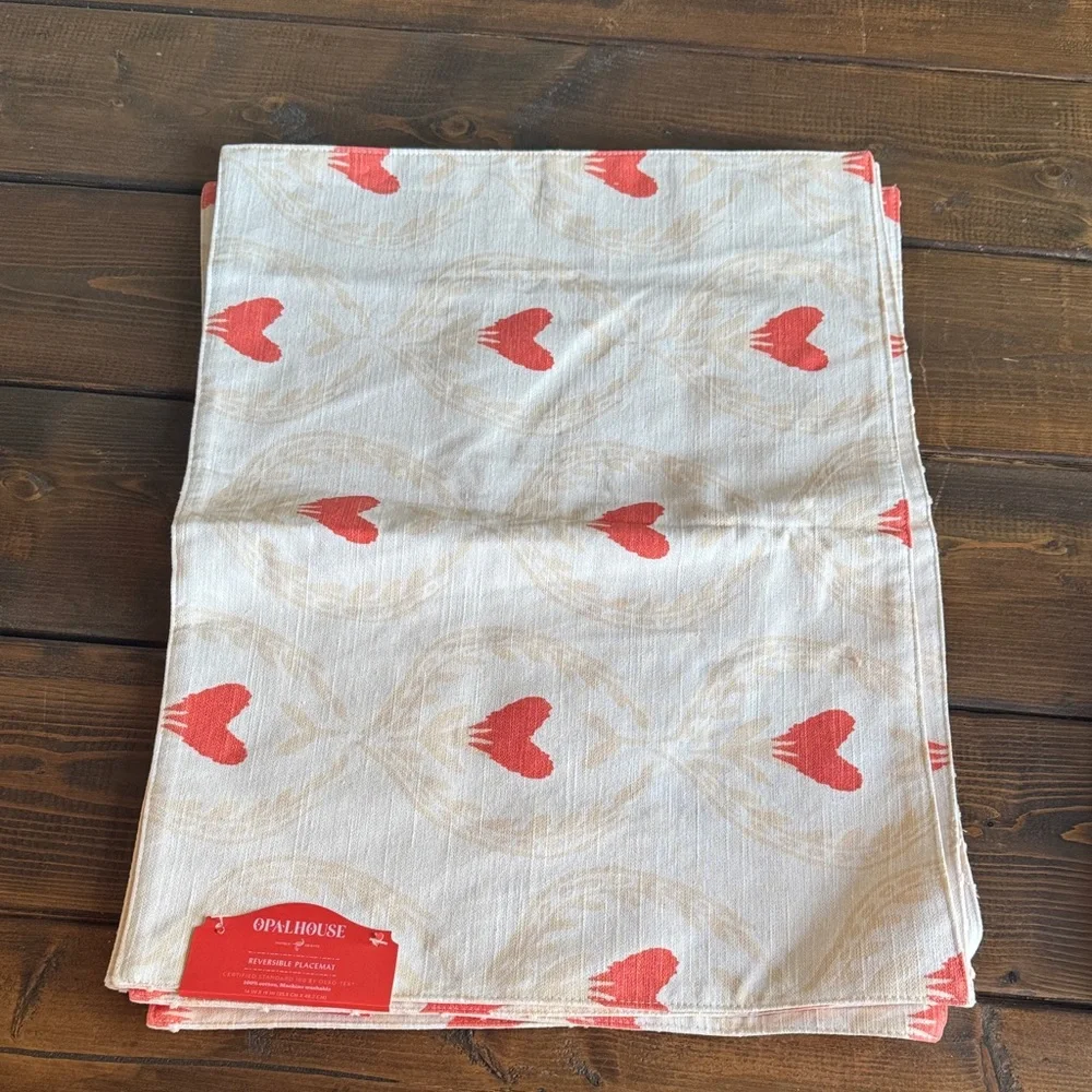 Target Opalhouse Heart Reversible Place Mat (set of 4)